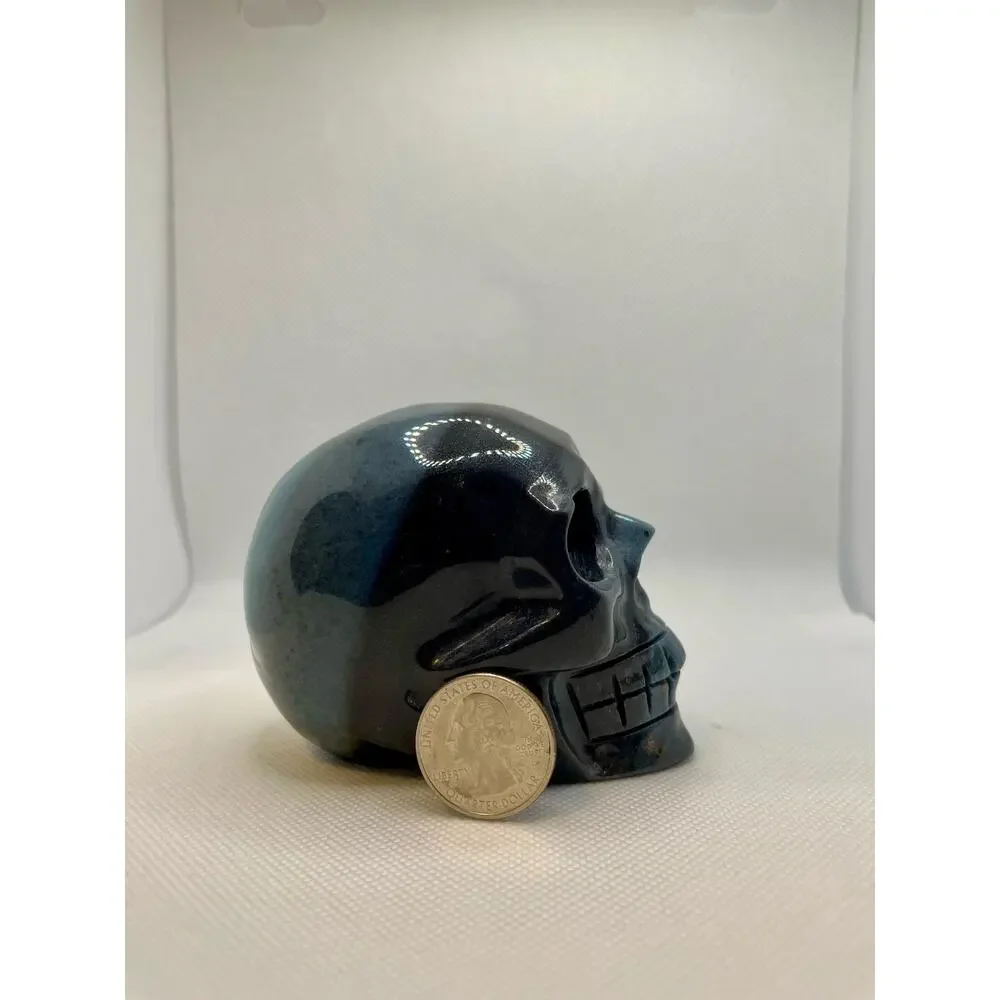 Trolleite Skull Crystal Carving